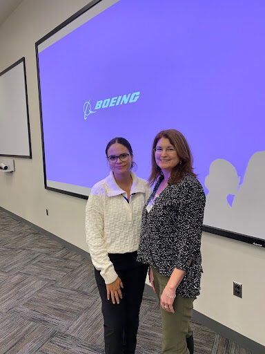 Cynthia Ramirez ‘21 and Dean Andrea Welker