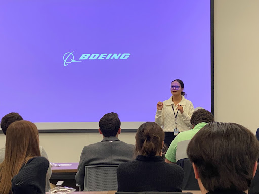 Cynthia Ramirez ’21 tells the future engineers how she went from TCNJ to Boeing.